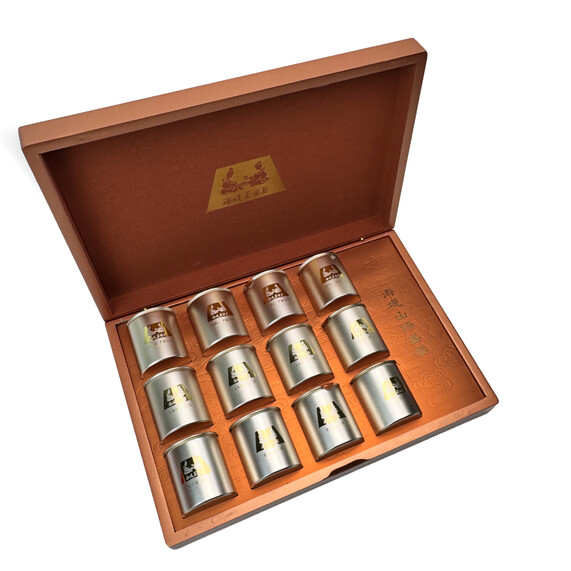 Sea Dyke Brand AT065 "Shan Chang Sheng Yan" (102g per Box - 8.5g x 4 Cans Lao Chung Shui Xian; 8.5g x 4 Cans Da Hong Pao; 8.5g x 4 Cans Rou Gui)